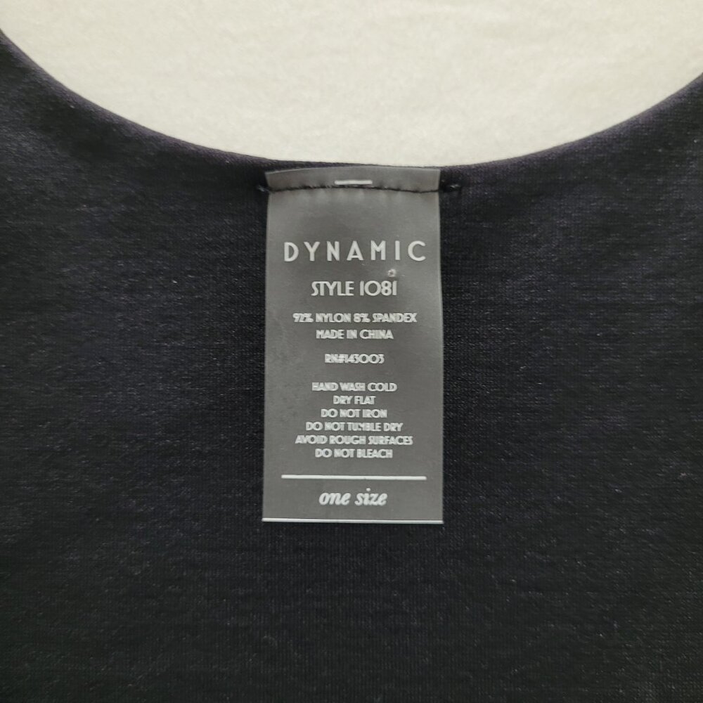 Dynamic Seamless Tank Top Deep Scoop Neck Black Onesize Athletic Athleisure - Picture 2 of 7